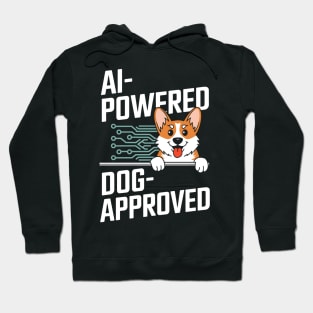 AI Powered Dog Approved Geek Funny AI Tech Hoodie